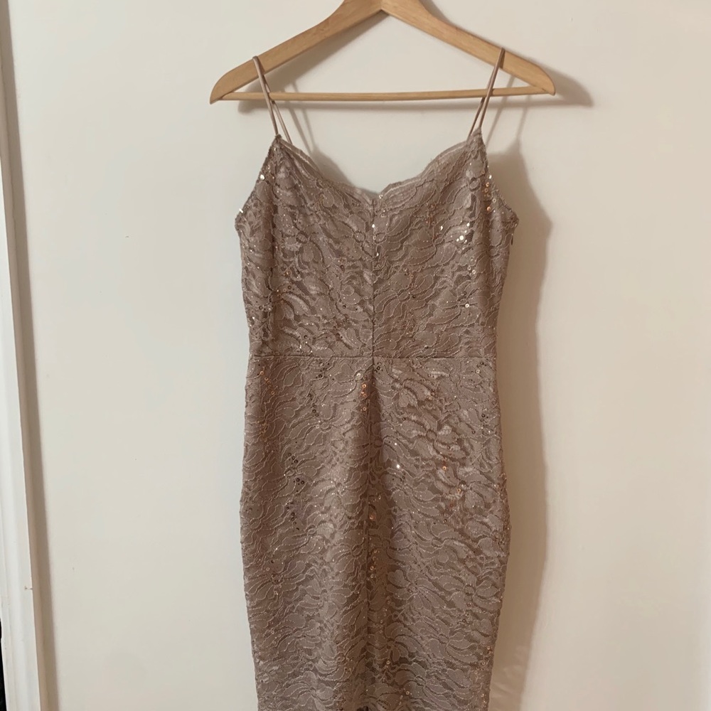 Jump Apparel Midi Lace Sequin Dress